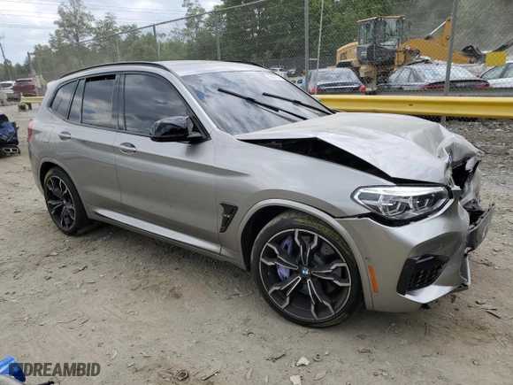 2020 BMW X3 M Competition with VIN 5YMTS0C08LLA57840, listed as a Copart auction lot 56067983 with 0 mi miles. Bid and sale history available at carsss.com. Image 4.