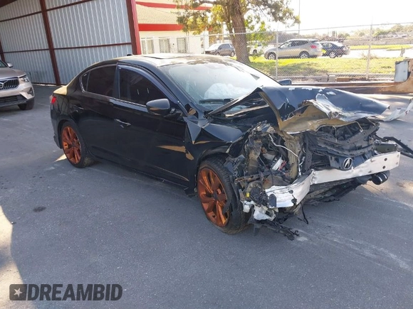 2016 Acura ILX w/Premium Pkg with VIN 19UDE2F71GA007368, listed as a IAAI auction lot 41458291 with 1 mi miles. Bid and sale history available at carsss.com. Image 1.