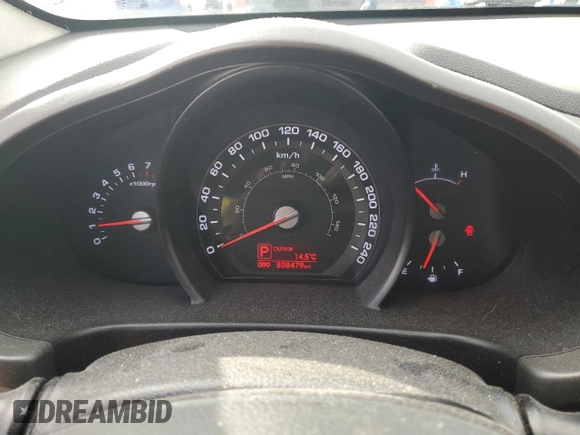 2012 Kia Sportage LX with VIN KNDPB3A20C7193384, listed as a Copart auction lot 63897595 with 308,479 mi miles and Salvage title. Bid and sale history available at DreamBid. Image 9.
