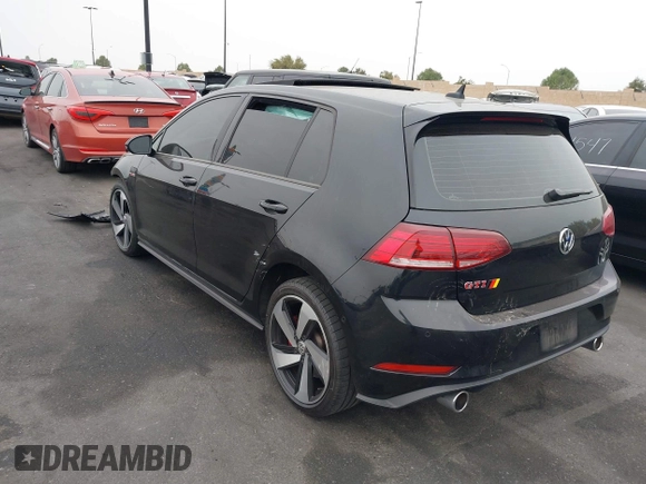 2019 Volkswagen Golf GTI S with VIN 3VW6T7AU9KM002693, listed as a IAAI auction lot 41734391 with 50,308 mi miles. Bid and sale history available at carsss.com. Image 3.