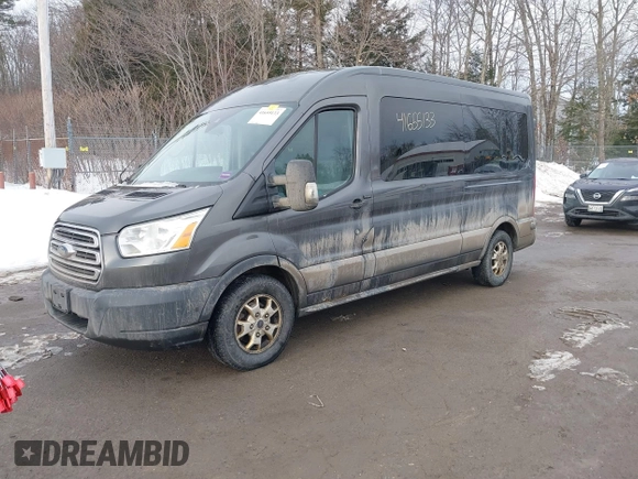 2016 Ford Transit Passenger XL with VIN 1FBZX2CM8GKA41041, listed as a IAAI auction lot 41655133 with 109,546 mi miles and . Bid and sale history available at DreamBid. Image 2.