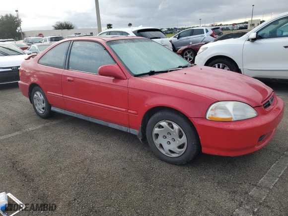 1996 Honda Civic EX with VIN 1HGEJ8147TL039174, listed as a Copart auction lot 74813904 with 1,146,007 mi miles and Salvage Title. Bid and sale history available at carsss.com. Image 4.
