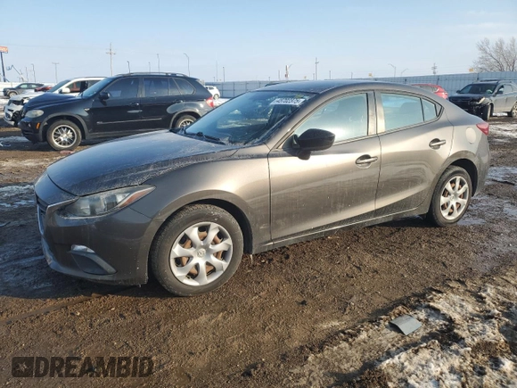 2015 Mazda 3 i SV with VIN JM1BM1T74F1231241, listed as a Copart auction lot 45702375 with 216,817 mi miles and Salvage Title. Bid and sale history available at DreamBid. Image 1.