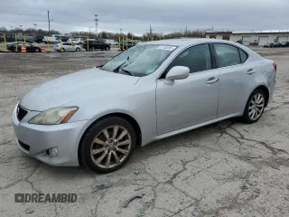 2008 Lexus IS 250 with VIN JTHCK262985017341, listed as a Copart auction lot 51135285 with 255,565 mi miles and Salvage Title. Bid and sale history available at carsss.com. Image 1.