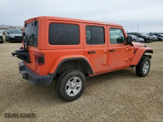 2019 Jeep Wrangler Unlimited Rubicon with VIN 1C4HJXFG5KW594789, listed as a Copart auction lot 46870275 with 104,017 mi miles and Clean Title. Bid and sale history available at carsss.com. Image 3.