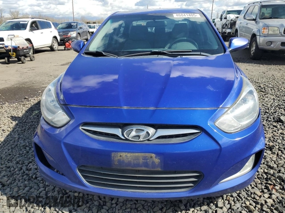 2013 Hyundai Accent GLS with VIN KMHCU4AE5DU301361, listed as a Copart auction lot 46841405 with 148,545 mi miles and Salvage Title. Bid and sale history available at carsss.com. Image 5.