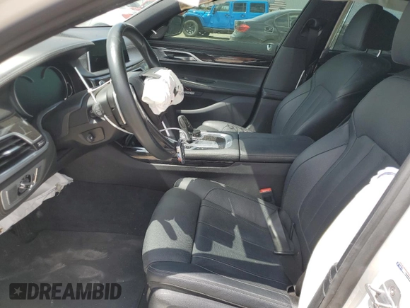 2018 BMW 7 Series 740i with VIN WBA7E2C51JG742075, listed as a Copart auction lot 65057923 with 0 mi miles. Bid and sale history available at carsss.com. Image 7.