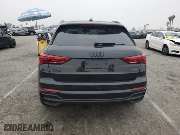 2024 Audi Q3 S line Premium z VIN WA1DECF32R1129879, wystawiony jako Copart lot #54571365 z przebiegiem 6 842 mil mil oraz Szkoda całkowita • Salvage title. Historia ofert i sprzedaży dostępna na DreamBid. Obrazek 6.