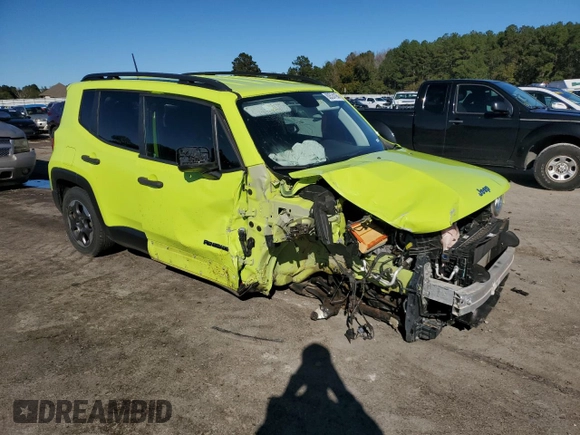2018 Jeep Renegade Sport with VIN ZACCJAAB7JPG96108, listed as a Copart auction lot 80524194 with 78,834 mi miles and Salvage Title. Bid and sale history available at DreamBid. Image 4.