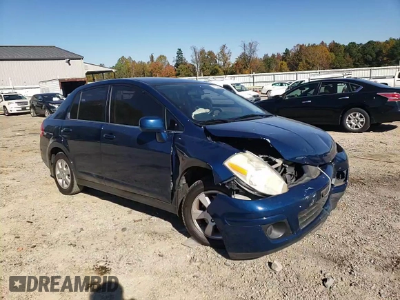 2007 Nissan Versa 1.8 SL with VIN 3N1BC11E57L407117, listed as a Copart auction lot 77336884 with 193,869 mi miles and Salvage Title. Bid and sale history available at carsss.com. Image 11.