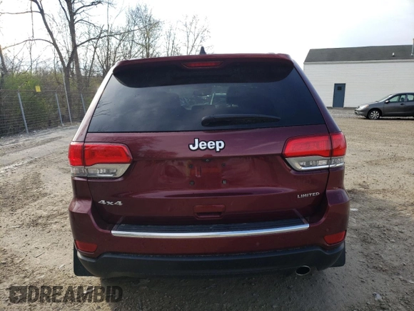 2018 Jeep Grand Cherokee Limited with VIN 1C4RJFBG8JC231407, listed as a Copart auction lot 53949375 with 27,335 mi miles and Salvage Title. Bid and sale history available at carsss.com. Image 6.