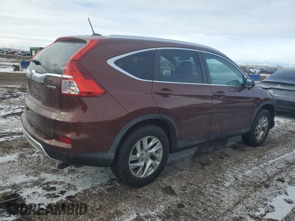 2015 Honda CR-V EX-L with VIN 5J6RM4H78FL121106, listed as a Copart auction lot 50374765 with 33,208 mi miles and Salvage Title. Bid and sale history available at carsss.com. Image 3.