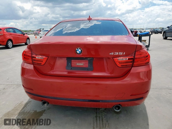 2016 BMW 4 Series 435i with VIN WBA3R1C56GK529285, listed as a Copart auction lot 55861365 with 74,441 mi miles and Salvage title. Bid and sale history available at DreamBid. Image 6.