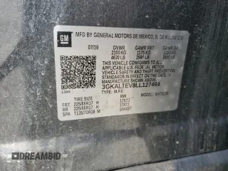 2020 GMC Terrain SLE with VIN 3GKALTEV8LL127494, listed as a Copart auction lot 50204395 with 132,740 mi miles and Salvage Title. Bid and sale history available at carsss.com. Image 15.