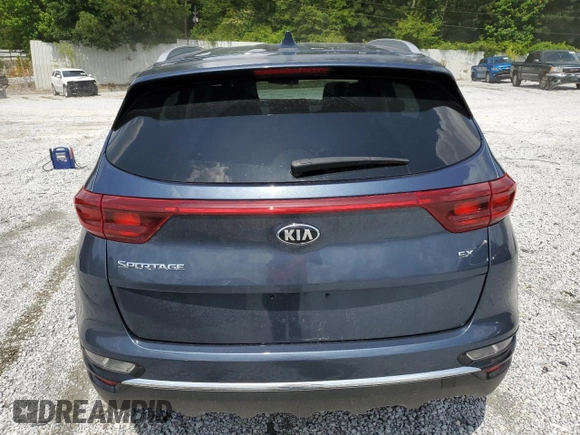 2021 Kia Sportage EX with VIN KNDPN3AC1M7891004, listed as a Copart auction lot 60195965 with 68,723 mi miles and Salvage title. Bid and sale history available at DreamBid. Image 6.
