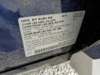 2018 Audi Q5 Prestige with VIN WA1CNBFY0J2169930, listed as a Copart auction lot 64347972 with 0 mi miles. Bid and sale history available at carsss.com. Image 10.