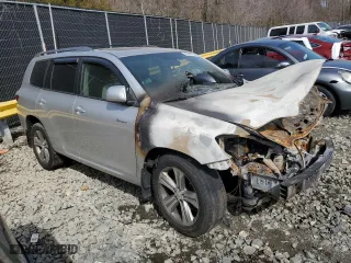 2009 Toyota Highlander Sport with VIN JTEES43A192132256, listed as a Copart auction lot 48554795 with 0 mi miles and Salvage Title. Bid and sale history available at carsss.com. Image 4.