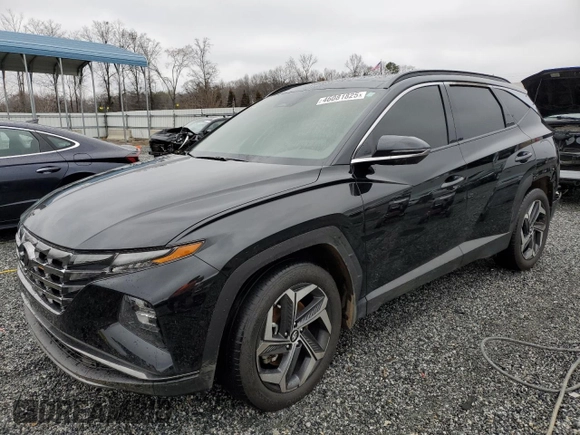 2023 Hyundai Tucson Limited with VIN 5NMJE3AE6PH285024, listed as a Copart auction lot 46081825 with Not Provided miles and Salvage Title. Bid and sale history available at carsss.com. Image 1.