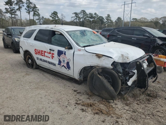2022 Dodge Durango Pursuit with VIN 1C4SDJFT1NC208611, listed as a Copart auction lot 48221685 with 58,243 mi miles and Salvage title. Bid and sale history available at DreamBid. Image 4.