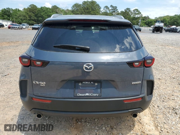 2024 Mazda CX-50 S Select with VIN 7MMVABAMXRN192642, listed as a Copart auction lot 54610595 with 20,165 mi miles and Salvage title. Bid and sale history available at DreamBid. Image 6.