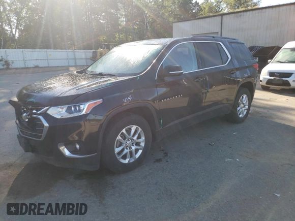 2019 Chevrolet Traverse LT Cloth with VIN 1GNEVGKW8KJ110705, listed as a Copart auction lot 72573574 with 130,665 mi miles and Salvage Title. Bid and sale history available at carsss.com. Image 1.