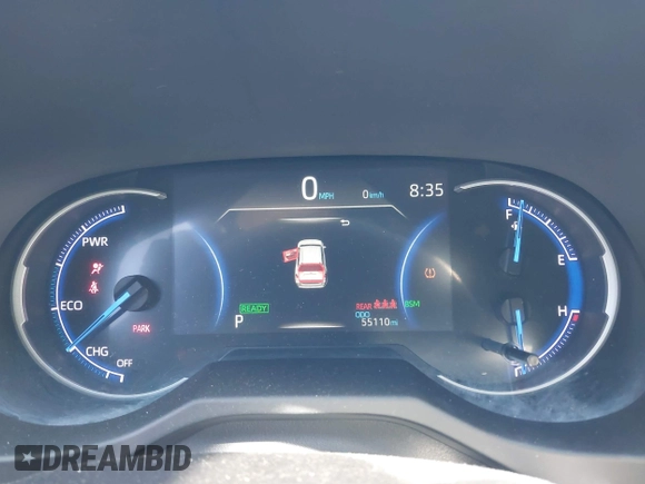 2021 Toyota RAV4 Hybrid XSE with VIN 4T3E6RFV3MU042773, listed as a IAAI auction lot 42000073 with 55,110 mi miles and . Bid and sale history available at DreamBid. Image 7.