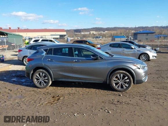 2017 Infiniti QX30 Luxury with VIN SJKCH5CR1HA020547, listed as a IAAI auction lot 41500509 with 64,263 mi miles. Bid and sale history available at carsss.com. Image 13.