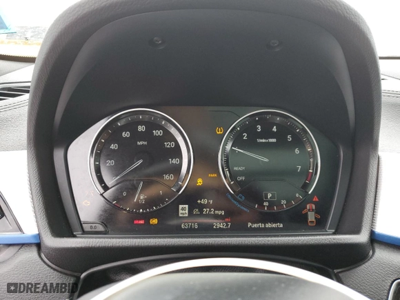 2022 BMW X2 xDrive28i with VIN WBXYJ1C04N5T43098, listed as a Copart auction lot 48757315 with 63,716 mi miles and Salvage Title. Bid and sale history available at carsss.com. Image 9.