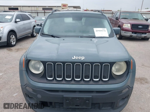 2017 Jeep Renegade Latitude with VIN ZACCJABB7HPG62825, listed as a IAAI auction lot 41919378 with 105,184 mi miles and . Bid and sale history available at DreamBid. Image 12.