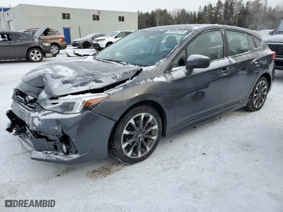 2022 Subaru Impreza Sport with VIN 4S3GTAG68N3702966, listed as a Copart auction lot 89253215 with 66,137 mi miles and Salvage Title. Bid and sale history available at carsss.com. Image 1.