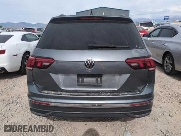 2024 Volkswagen Tiguan S with VIN 3VVFB7AXXRM109652, listed as a Copart auction lot 58813325 with 18,850 mi miles and Salvage title. Bid and sale history available at DreamBid. Image 6.