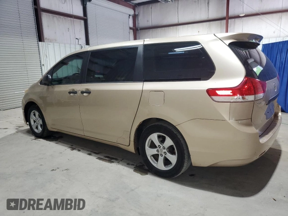 2011 Toyota Sienna with VIN 5TDZK3DC6BS043328, listed as a Copart auction lot 57793075 with 252,087 mi miles and Clean title. Bid and sale history available at DreamBid. Image 2.