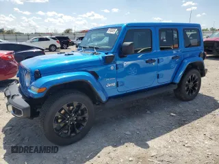 2021 Jeep Wrangler Unlimited Sahara with VIN 1C4JJXP60MW839265, listed as a Copart auction lot 59753455 with 55,311 mi miles and Salvage title. Bid and sale history available at DreamBid. Image 1.