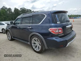 2018 Nissan Armada SL z VIN JN8AY2ND8J9050540, wystawiony jako Copart lot #59583535 z przebiegiem 138 304 mil mil oraz Szkoda całkowita • Salvage title. Historia ofert i sprzedaży dostępna na DreamBid. Obrazek 2.