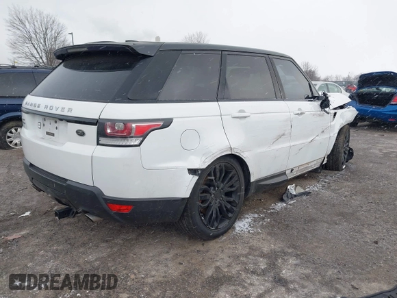 2015 Land Rover Range Rover Sport Supercharged with VIN SALWR2TF0FA537992, listed as a IAAI auction lot 41630413 with 109,113 mi miles and . Bid and sale history available at DreamBid. Image 4.