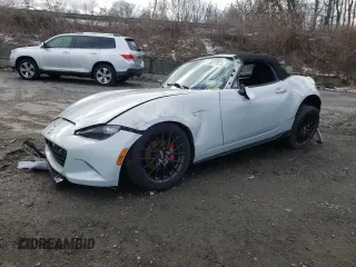 2017 Mazda MX-5 Miata Club with VIN JM1NDAC77H0124299, listed as a Copart auction lot 38277873 with 48,684 mi miles and . Bid and sale history available at DreamBid. Image 1.