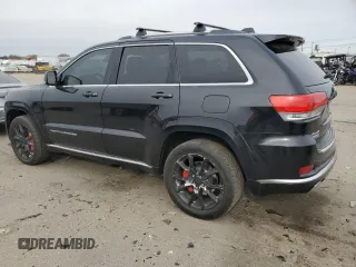 2015 Jeep Grand Cherokee Summit with VIN 1C4RJFJM7FC227296, listed as a Copart auction lot 76592514 with 144,095 mi miles and Salvage Title. Bid and sale history available at carsss.com. Image 2.