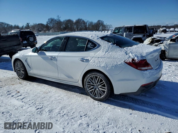 2020 Genesis G70 2.0T z VIN KMTG64LA1LU051157, wystawiony jako Copart lot #89180485 z przebiegiem 29 978 mil mil oraz Szkoda całkowita • Salvage title. Historia ofert i sprzedaży dostępna na DreamBid. Obrazek 2.