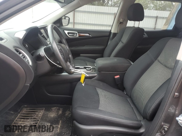 2017 Nissan Pathfinder SV z VIN 5N1DR2MM7HC648330, wystawiony jako Copart lot #52163045 z przebiegiem 138 602 mil mil oraz Szkoda całkowita • Salvage title. Historia ofert i sprzedaży dostępna na DreamBid. Obrazek 7.