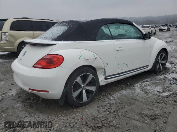 2013 Volkswagen Beetle with VIN 3VW8A7AT5DM811357, listed as a Copart auction lot 43783675 with Not Provided miles and Salvage Title. Bid and sale history available at DreamBid. Image 3.