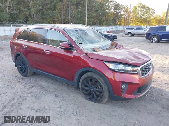2020 Kia Sorento EX V6 with VIN 5XYPH4A59LG658892, listed as a IAAI auction lot 40647998 with 79,698 mi miles. Bid and sale history available at carsss.com. Image 1.