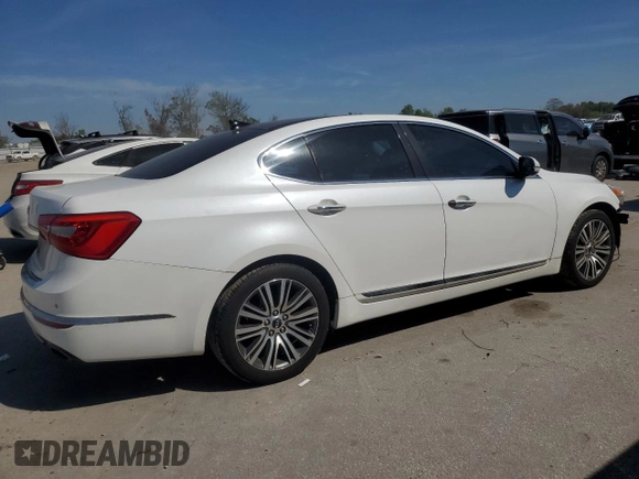 2014 Kia Cadenza Premium with VIN KNALN4D72E5148526, listed as a Copart auction lot 47541465 with 166,339 mi miles and Clean Title. Bid and sale history available at carsss.com. Image 3.