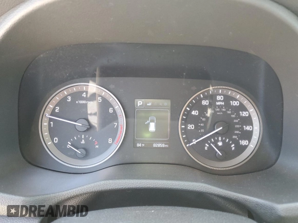 2017 Hyundai Tucson SE with VIN KM8J23A47HU438452, listed as a Copart auction lot 53251835 with 82,859 mi miles and Salvage Title. Bid and sale history available at DreamBid. Image 9.