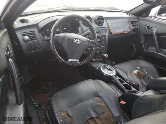 2003 Hyundai Tiburon GT with VIN KMHHN65F63U064962, listed as a Copart auction lot 44804045 with 186,171 mi miles and Salvage Title. Bid and sale history available at carsss.com. Image 8.