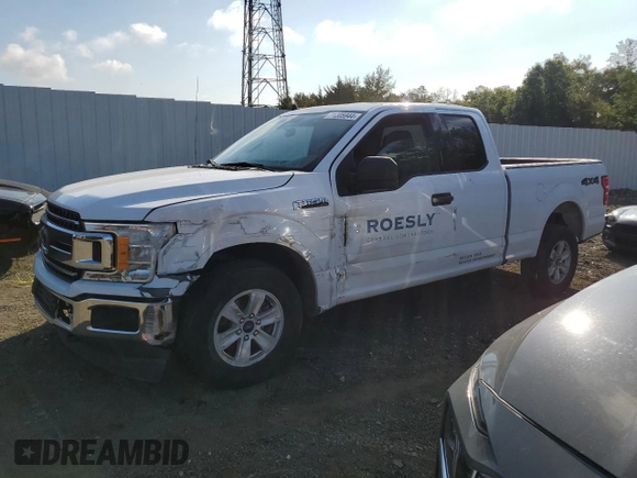 2019 Ford F-150 XL with VIN 1FTEX1EB8KKC53169, listed as a Copart auction lot 71205944 with 146,281 mi miles and Salvage Title. Bid and sale history available at carsss.com. Image 1.