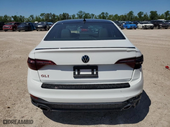 2024 Volkswagen Jetta GLI Autobahn with VIN 3VW2T7BU3RM032389, listed as a Copart auction lot 51659625 with 13,628 mi miles and Salvage Title. Bid and sale history available at carsss.com. Image 6.