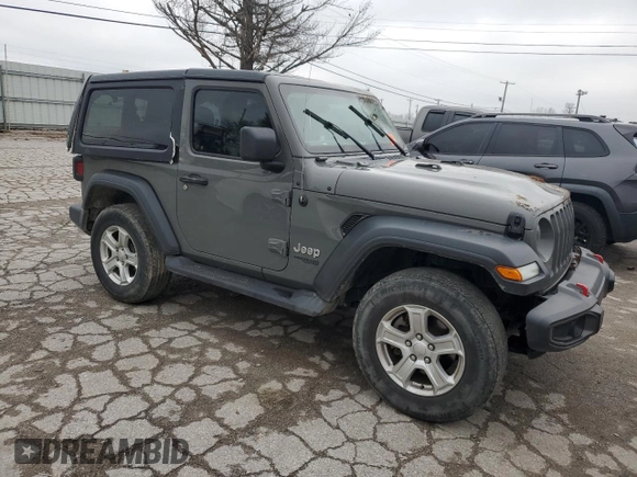2020 Jeep Wrangler Willys with VIN 1C4GJXAG6LW273669, listed as a Copart auction lot 81670144 with 64,934 mi miles and Salvage title. Bid and sale history available at DreamBid. Image 4.