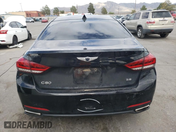 2017 Genesis G80 3.8L with VIN KMHGN4JE6HU176844, listed as a Copart auction lot 65360943 with 97,086 mi miles and Non Repairable. Bid and sale history available at DreamBid. Image 6.