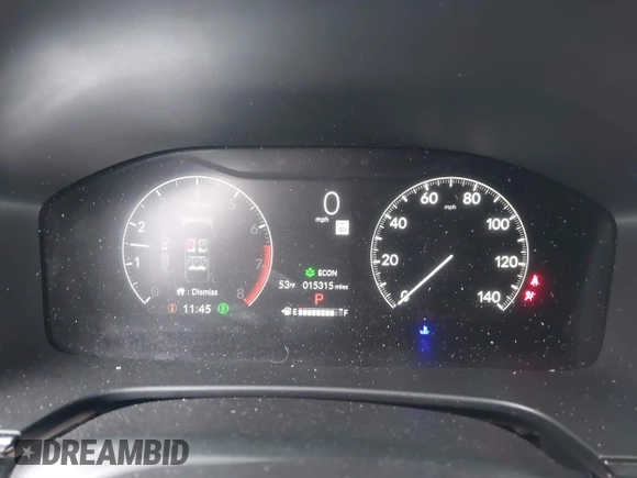 2024 Honda CR-V EX-L with VIN 2HKRS3H72RH309411, listed as a IAAI auction lot 41648194 with 15,315 mi miles and . Bid and sale history available at DreamBid. Image 7.