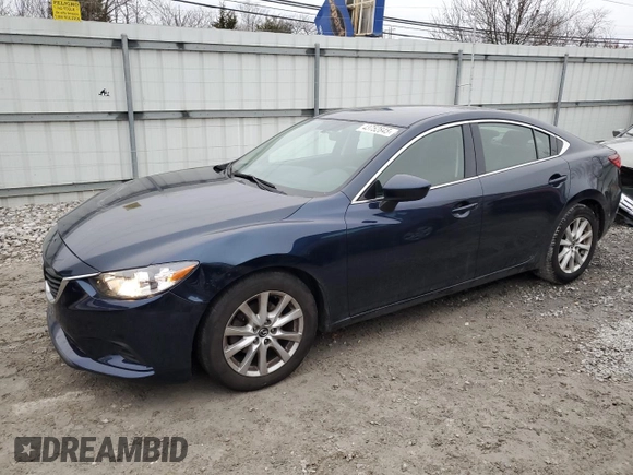 2015 Mazda 6 i Sport with VIN JM1GJ1U57F1203350, listed as a Copart auction lot 43752845 with 134,878 mi miles and Salvage Title. Bid and sale history available at carsss.com. Image 1.